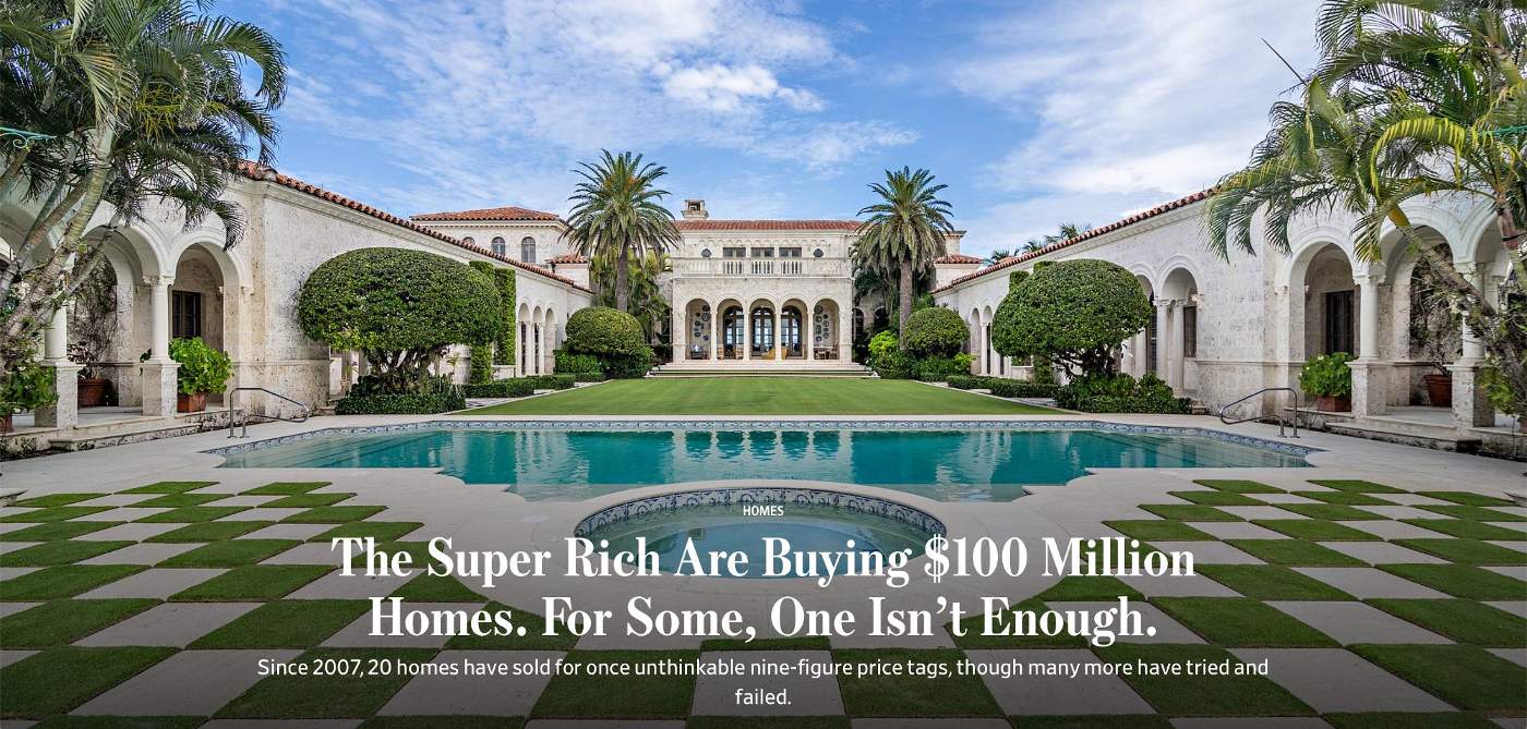 The Super Rich Are Buying 100 Million Dollar Homes